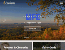 Tablet Screenshot of capitaldistrictcemeteries.org